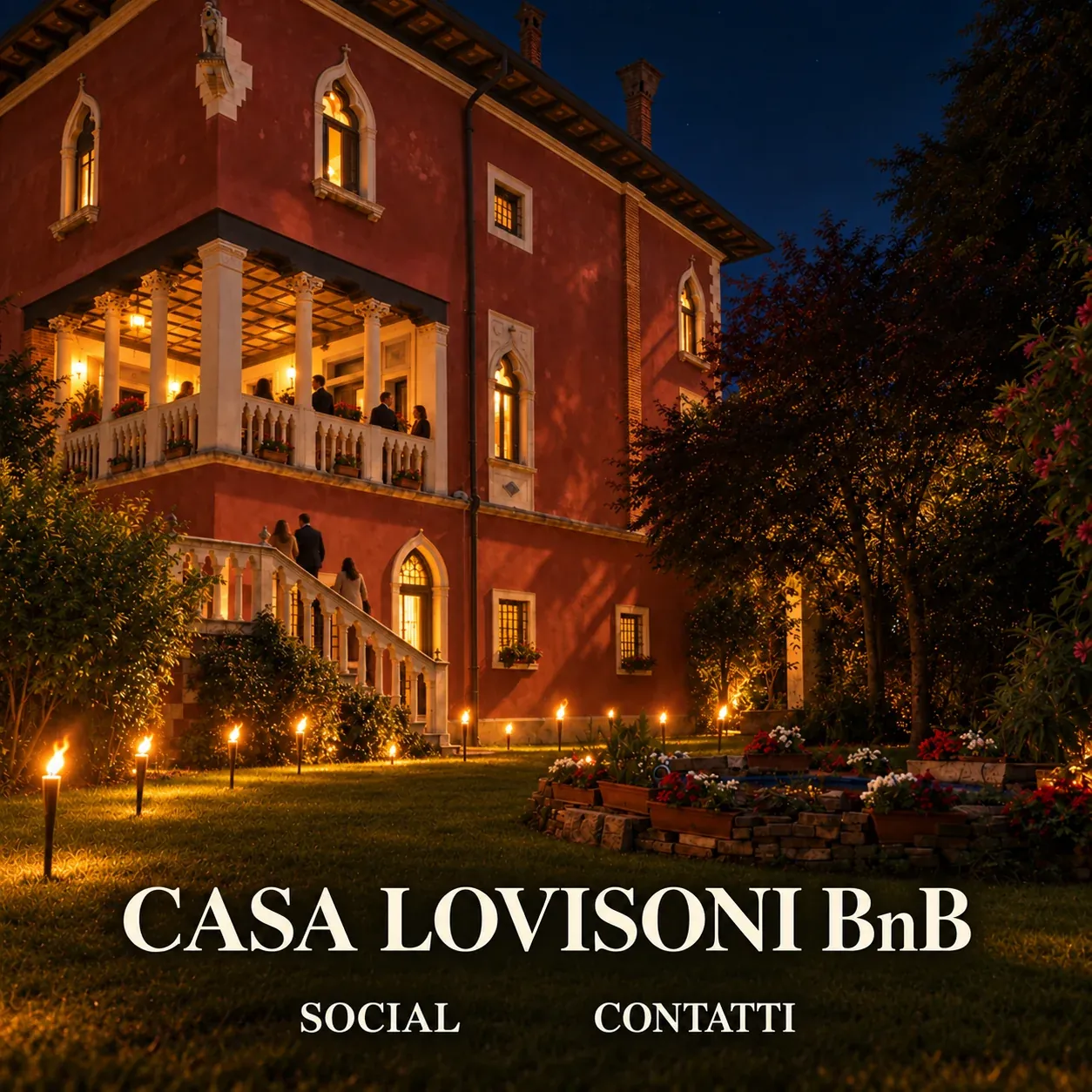 Casa Lovisoni BnB — social network, blog e contatti