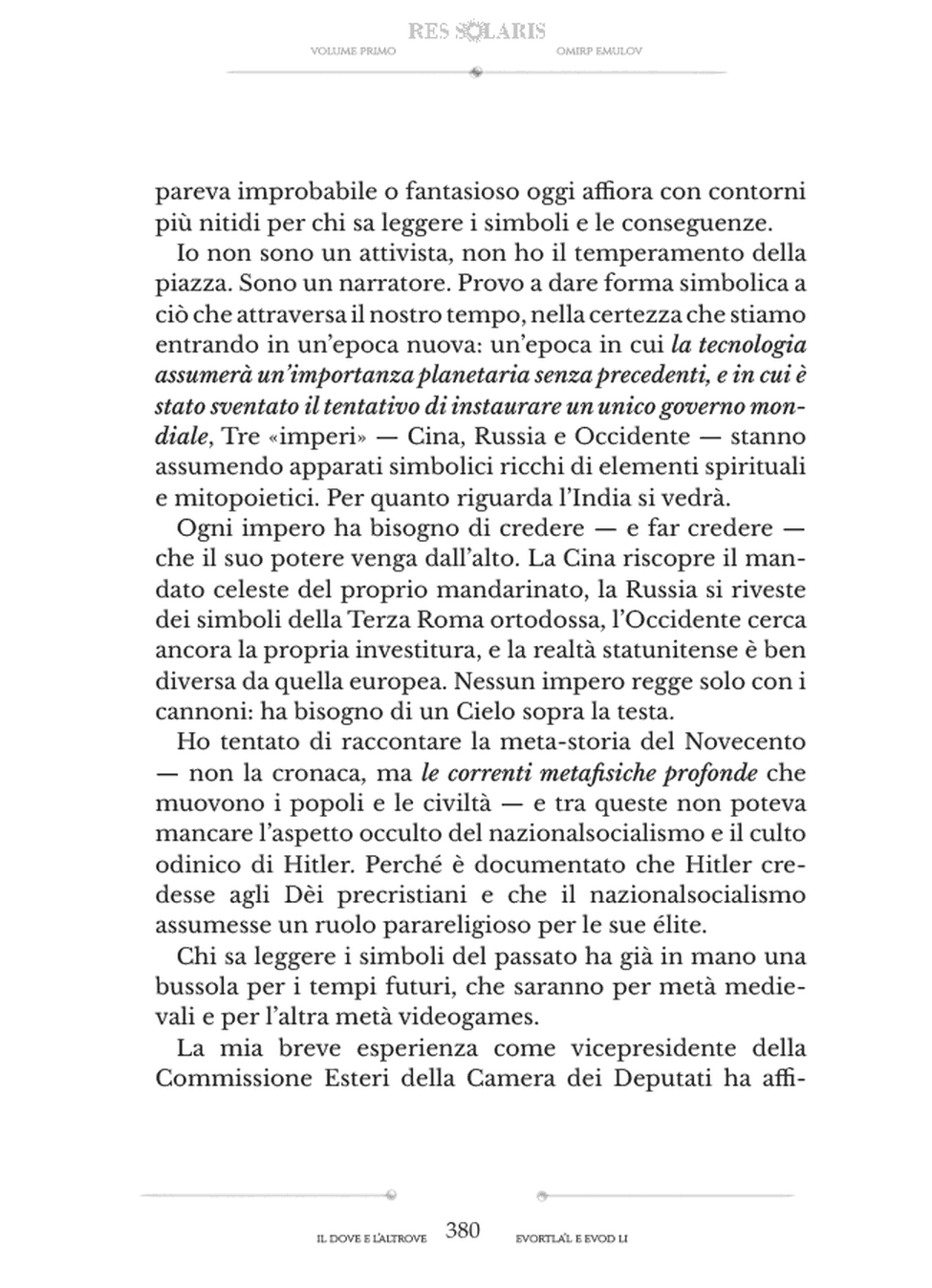 Il Dove e l’Altrove, Postfazione, pagina 380