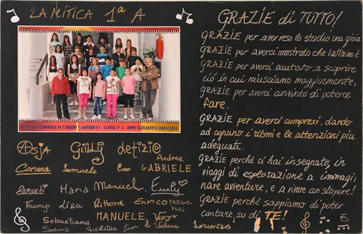«Grazie di tutto!»